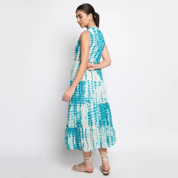 Blue_Georgette_Dresses
