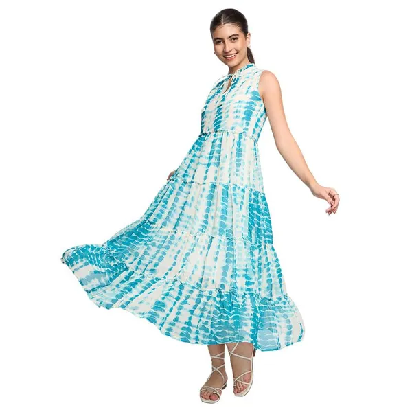 Blue_Georgette_Dresses