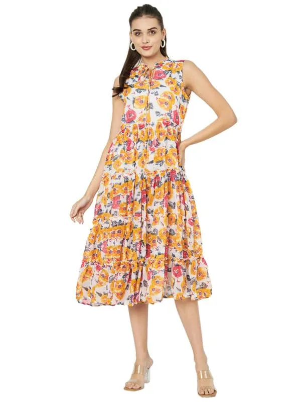 Multicolor_Georgette_Dresses