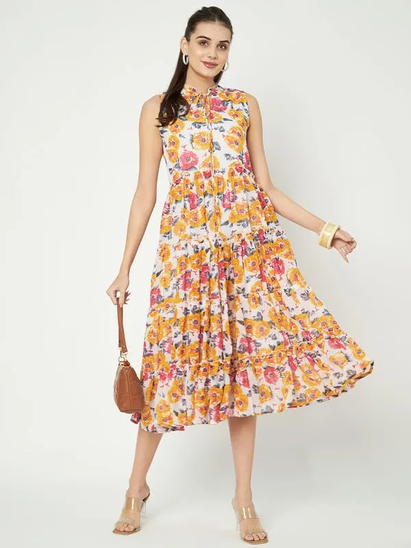 Multicolor_Georgette_Dresses