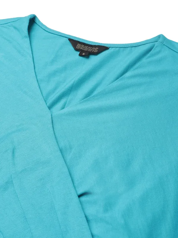 BRINNS_Turquoise_Blue_Solid_Dress