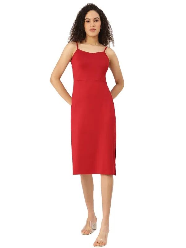 BRINNS_Red_Sheath_Midi_Dress
