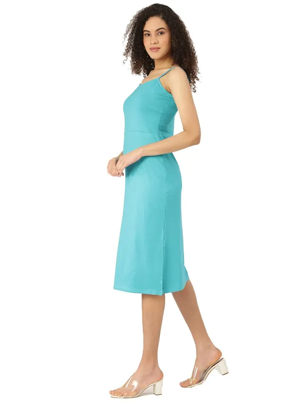 BRINNS_Turquoise_Blue_Sheath_Midi_Dress