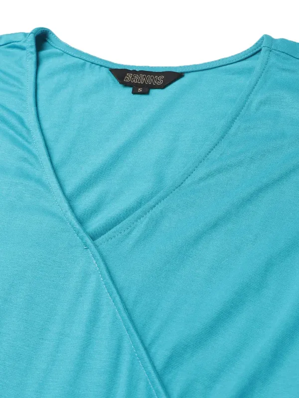 BRINNS_Turquoise_Blue_Solid_Dress