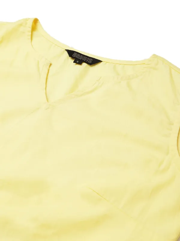 BRINNS_Yellow_Midi_Dress