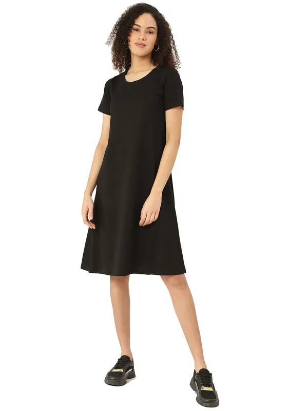 Black_Cotton_Blend_Single_Jersey_Dresses