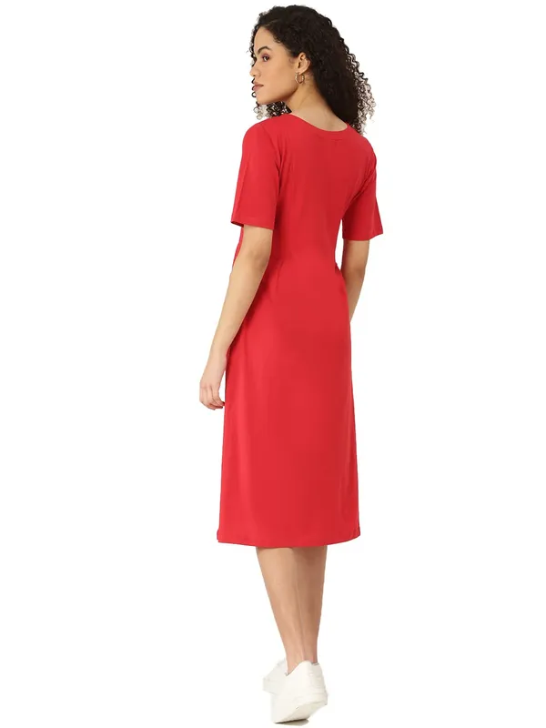Red_Cotton_Blend_Single_Jersey_Dresses