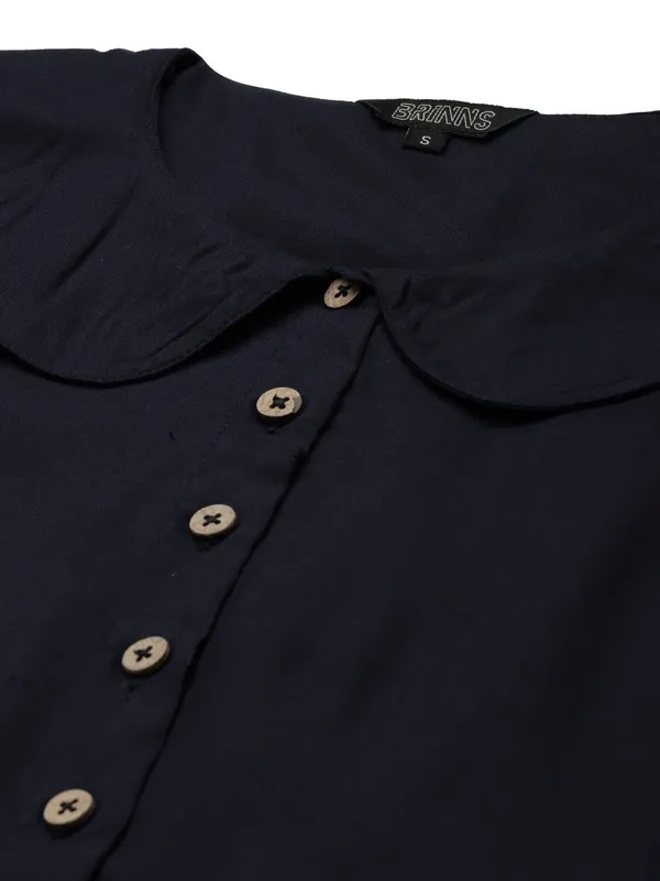 Navy_Rayon_Solid_Dresses