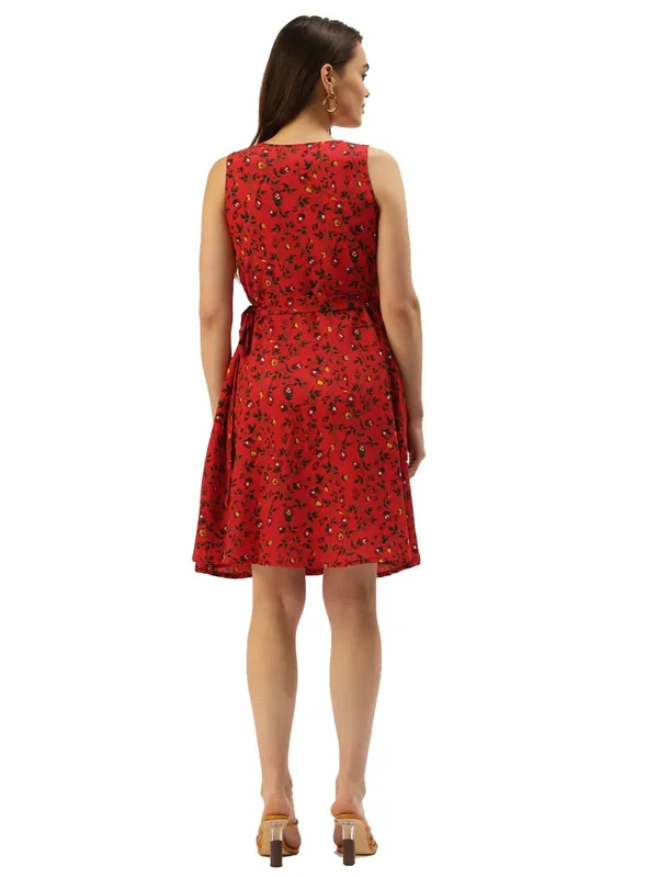 Maroonflr_Polyester_Print_Dresses