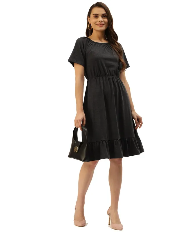 Charcoal_Cotton_Blend_Single_Jersey_Dresses