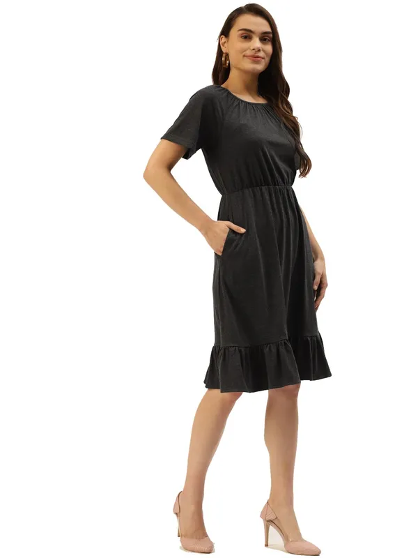 Charcoal_Cotton_Blend_Single_Jersey_Dresses