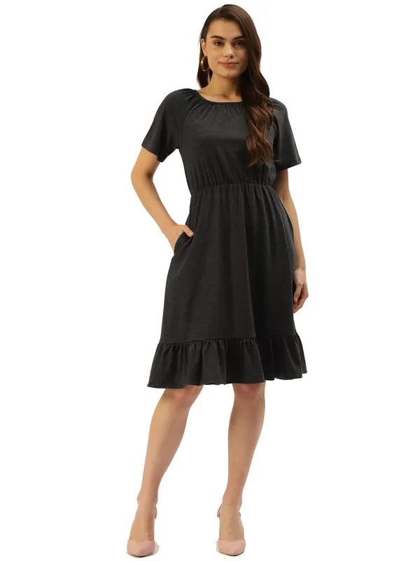 Charcoal_Cotton_Blend_Single_Jersey_Dresses