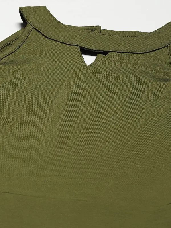 Olive_Cotton_Loop_Teri_Dresses