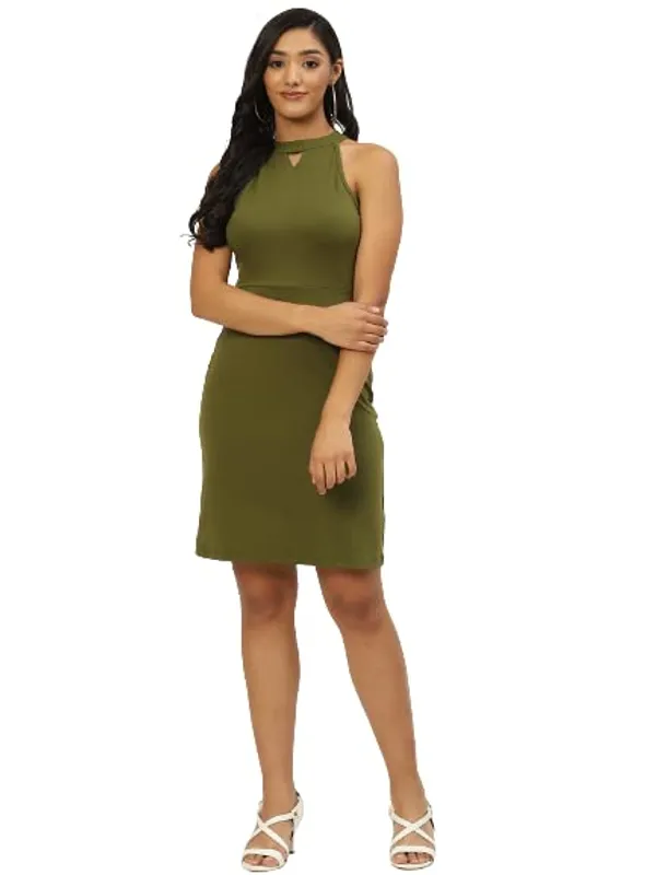 Olive_Cotton_Loop_Teri_Dresses