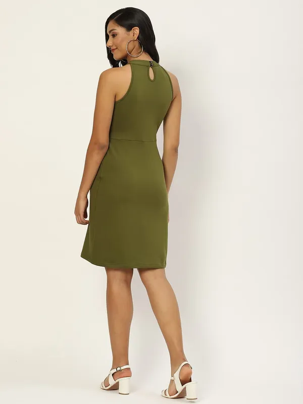 Olive_Cotton_Loop_Teri_Dresses