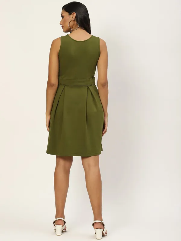 Olive_Cotton_Loop_Teri_Dresses