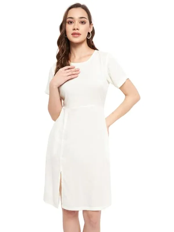 Grey_Rayon_Solid_Dresses_For_Women