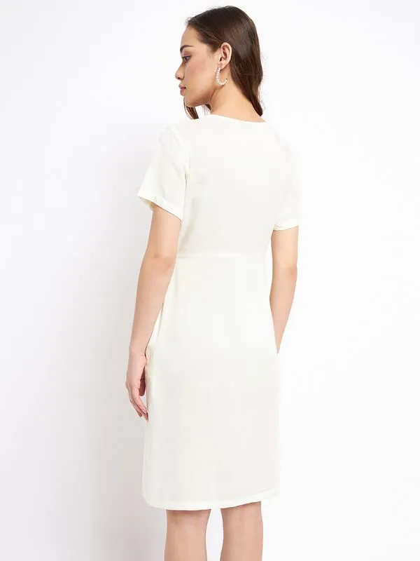 Grey_Rayon_Solid_Dresses_For_Women