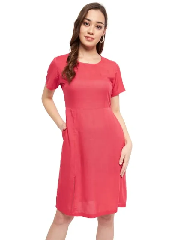Ltred_Rayon_Solid_Dresses