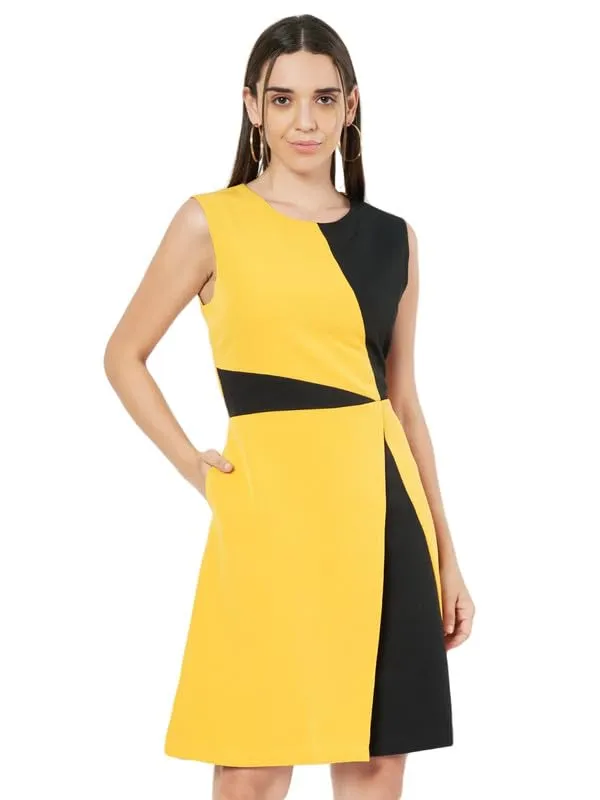 Colourblocked_A-Line_Dress