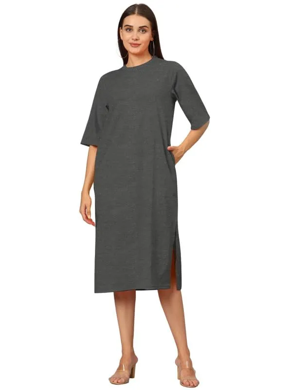 Charcoal_Cotton_Blend_Single_Jersey_Dresses