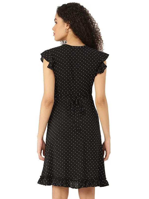 BRINNS_Black_Printed_Dress
