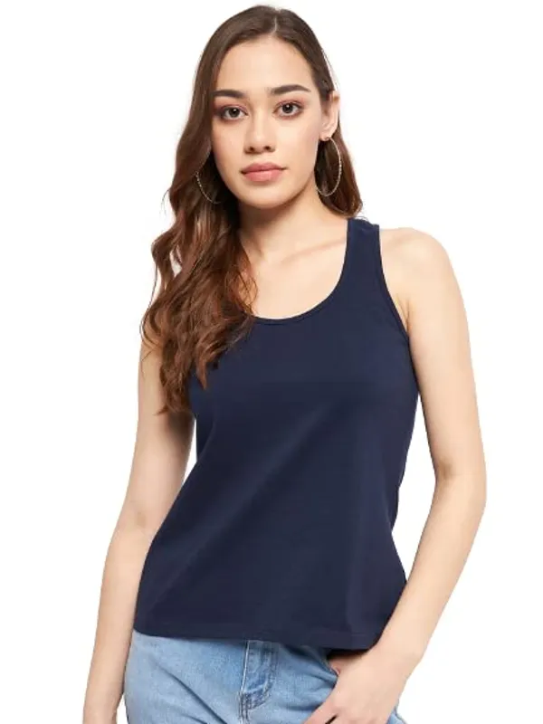 Navy_Cotton_Lycra_Camisoles