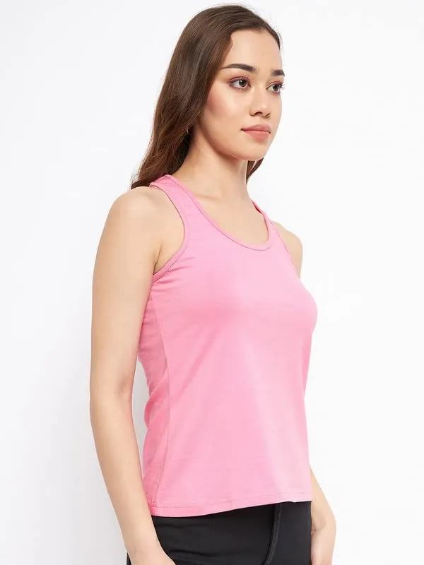 Pink_Cotton_Lycra_Camisoles
