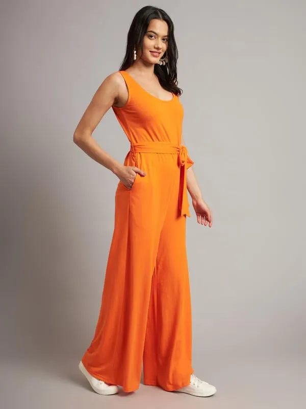 Orange_Cotton_Blend_Single_Jersey_Jumpsuit