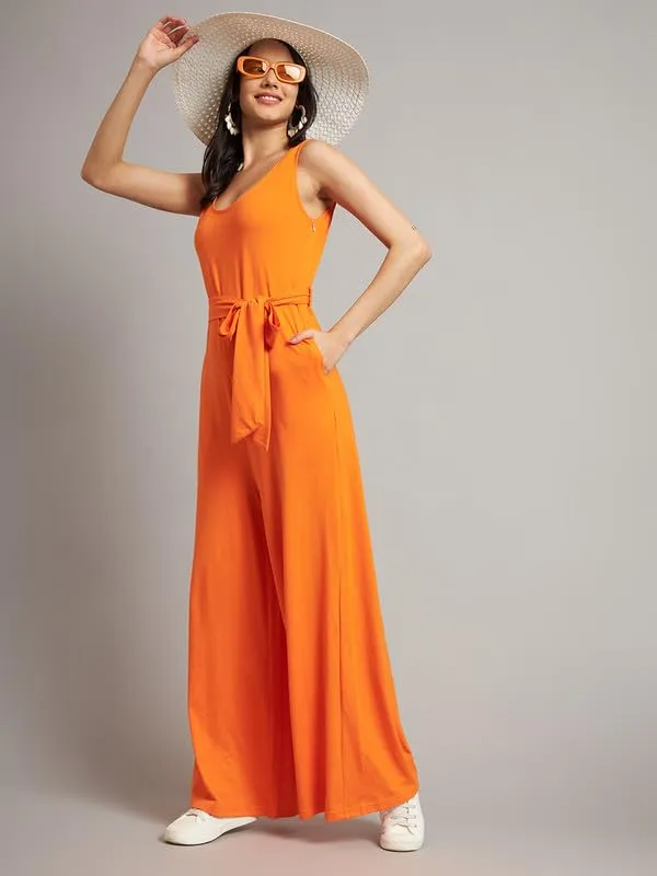 Orange_Cotton_Blend_Single_Jersey_Jumpsuit