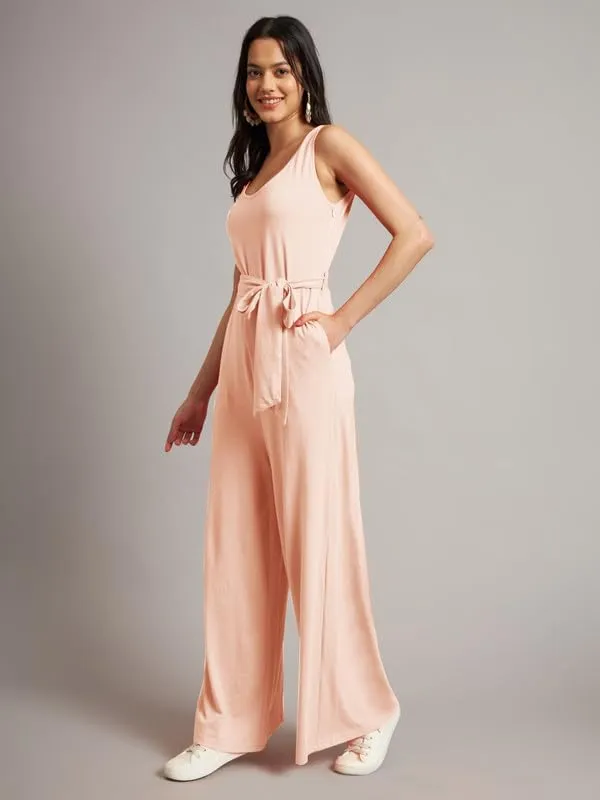 Peach_Cotton_Blend_Single_Jersey_Jumpsuit
