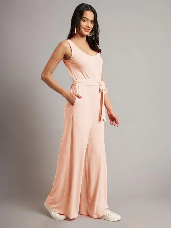 Peach_Cotton_Blend_Single_Jersey_Jumpsuit