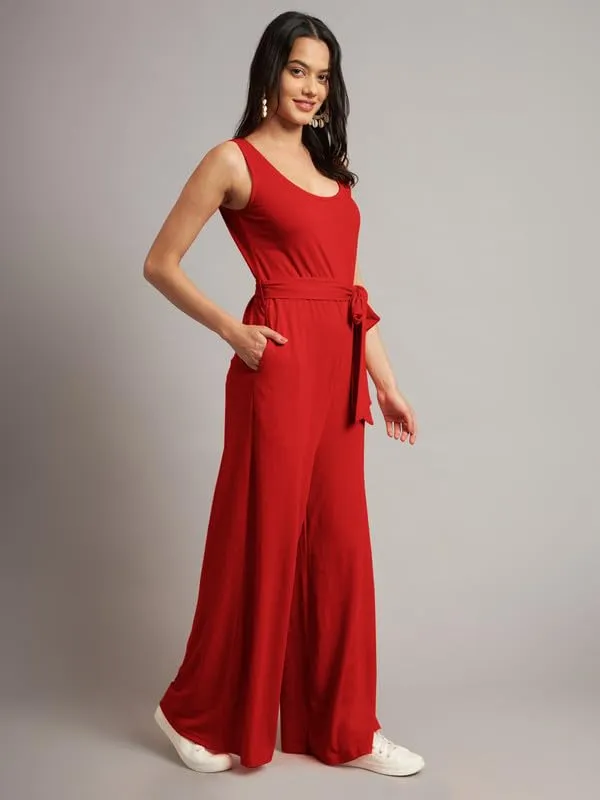 Red_Cotton_Blend_Single_Jersey_Jumpsuit
