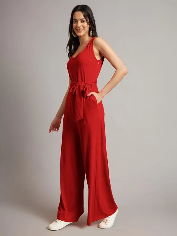 Red_Cotton_Blend_Single_Jersey_Jumpsuit