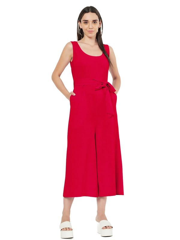 Magenta_Cotton_Blend_Single_Jersey_Jumpsuit