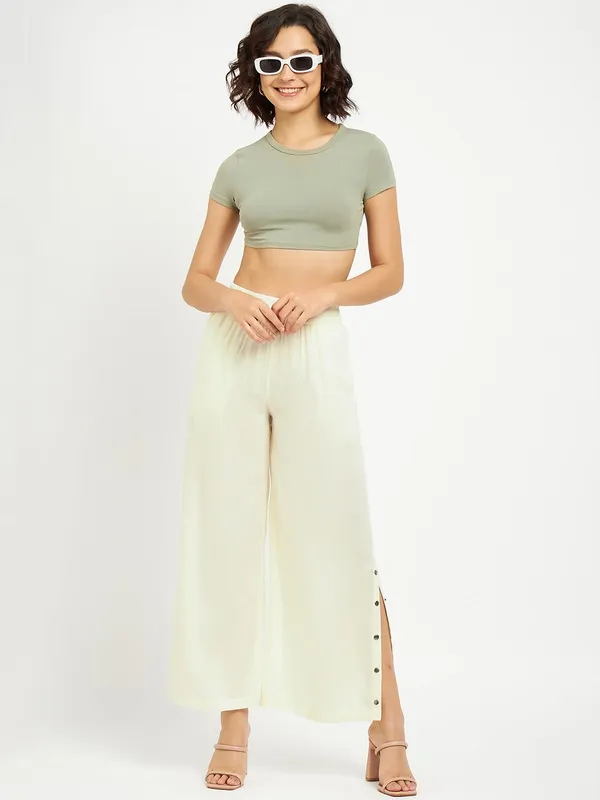 Cream_Rayon_Solid_Palazzos