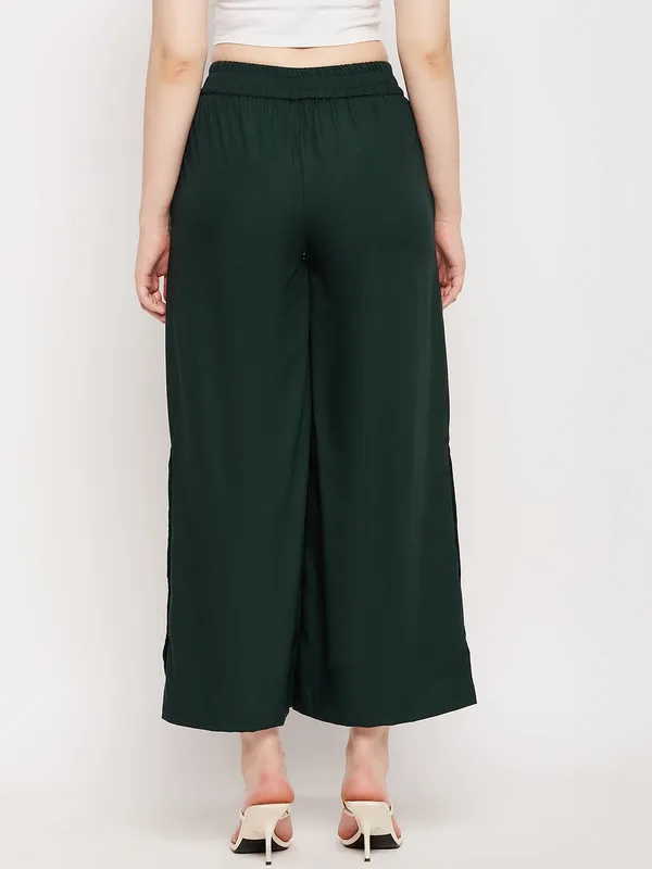 Darkgreen_Rayon_Solid_Palazzos