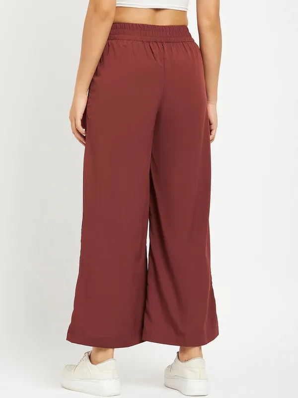 Brown_Polyester_Palazzos