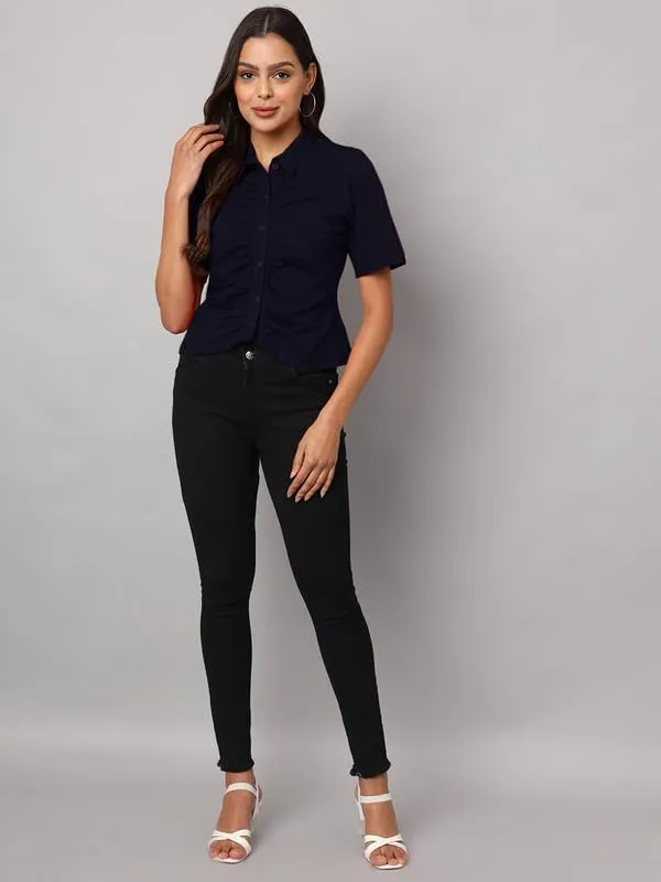 Navy_Cotton_Lycra_Shirts