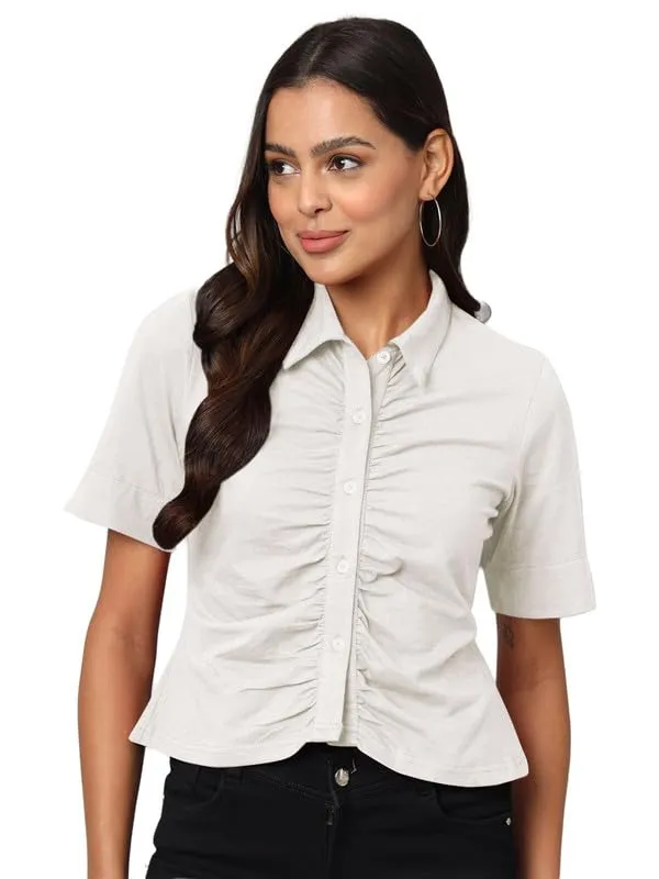 White_Cotton_Lycra_Shirts