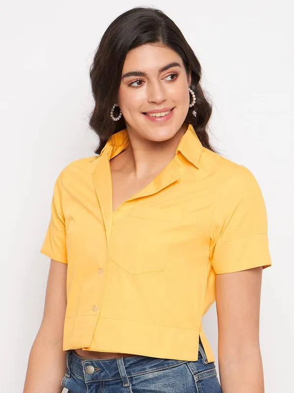 Mustard_Cotton_Poplin_Shirts