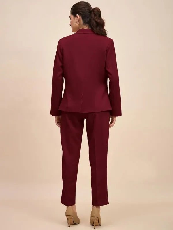 Burgundy_Polyester_Lycra_Suits
