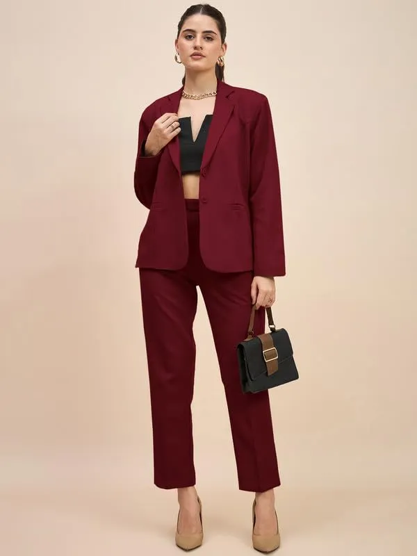 Burgundy_Polyester_Lycra_Suits