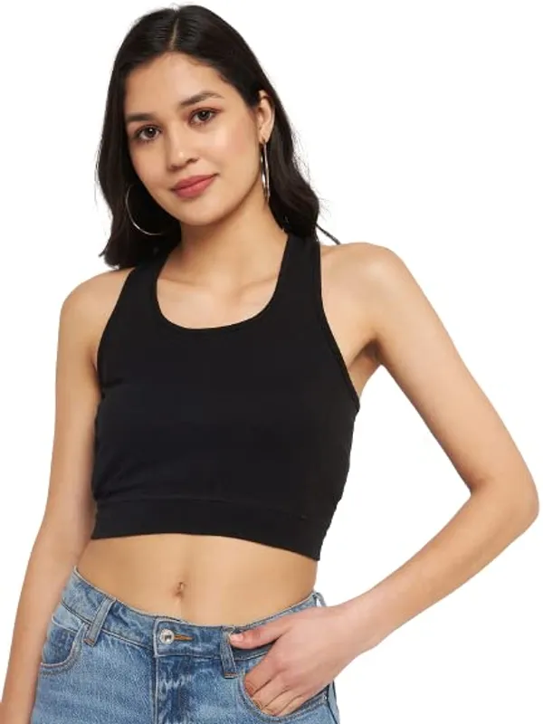 Black_Cotton_Lycra_Tops