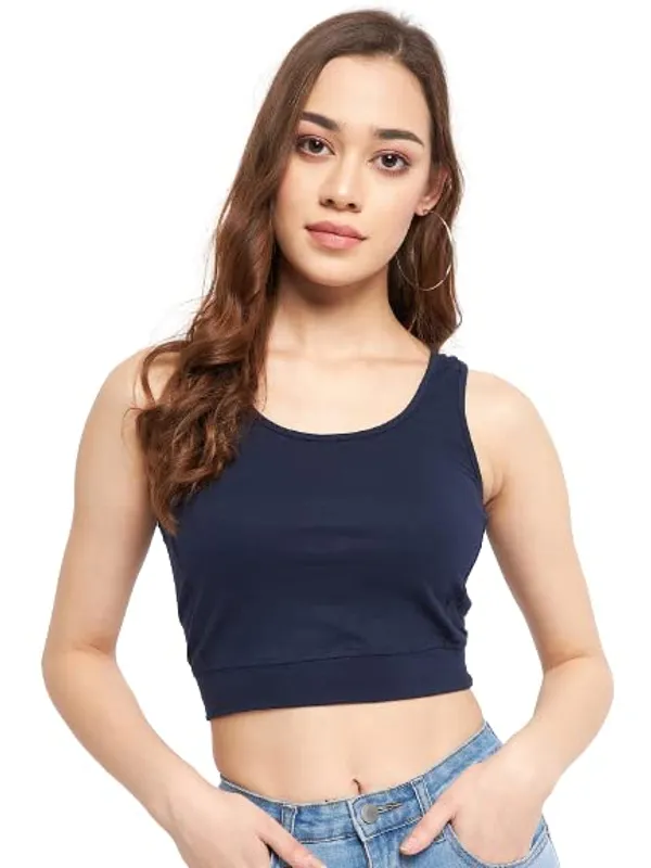 Navy_Cotton_Lycra_Tops