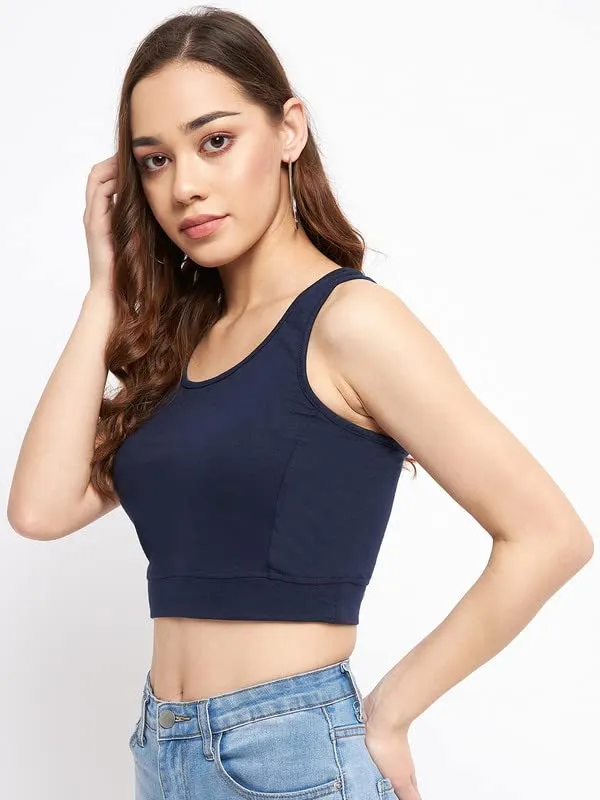 Navy_Cotton_Lycra_Tops