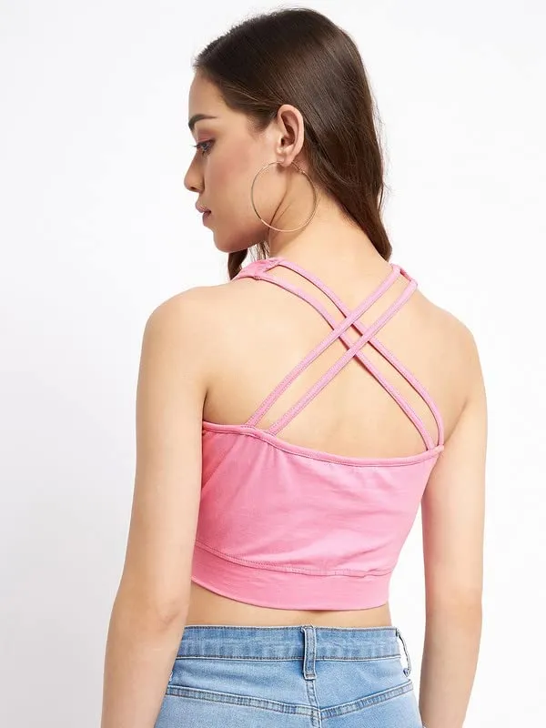 Pink_Cotton_Lycra_Tops