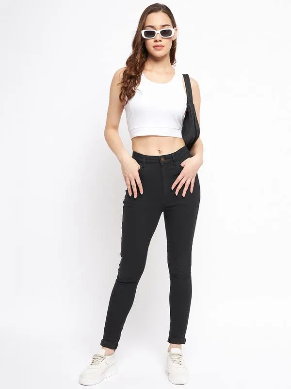White_Cotton_Lycra_Tops