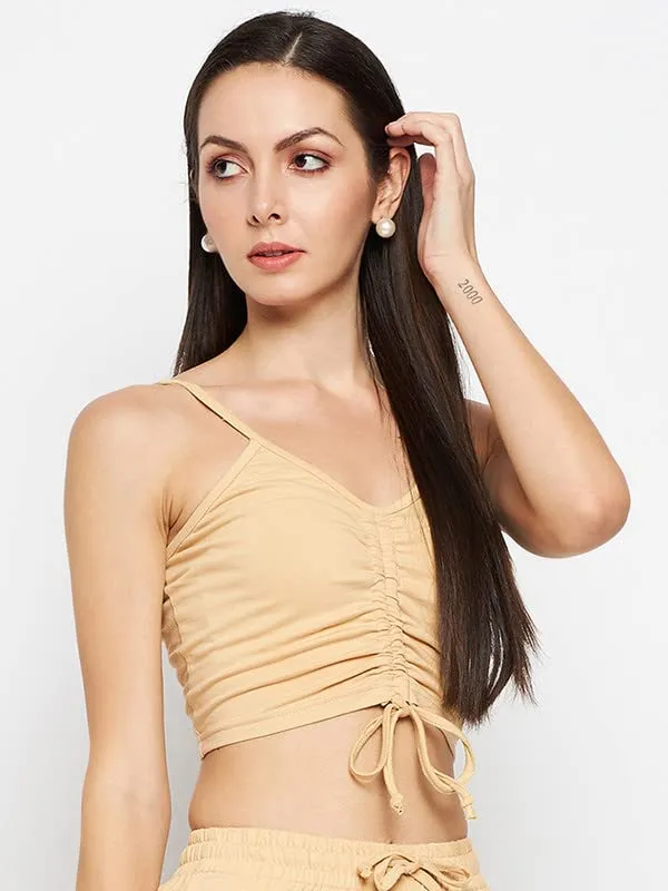 Beige_Cotton_Lycra_Tops