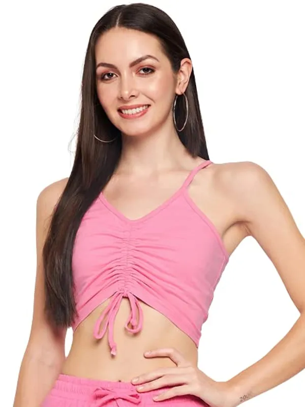 Pink_Cotton_Lycra_Tops
